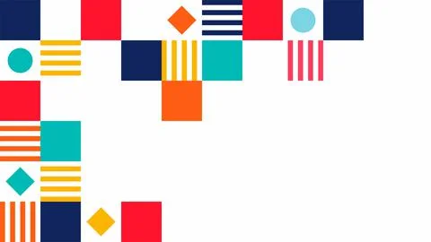 Abstract rectangular rhombus and circle background stock vector Stock Illustration