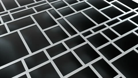 Abstract rectangular shapes and lines. Scalable adaptive blocks. Computer Stock Footage 138827142
