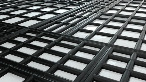 Abstract rectangular shapes and lines. Scalable adaptive blocks. Computer Stock Footage 138830989