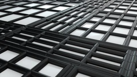 Abstract rectangular shapes and lines. Scalable adaptive blocks. Computer Illustrazione stock