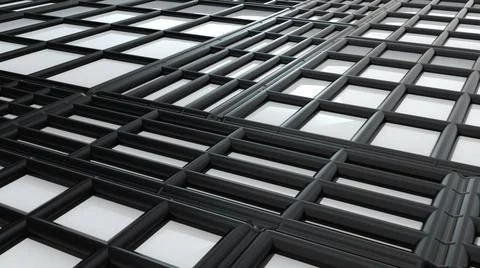 Abstract rectangular shapes and lines. Scalable adaptive blocks. Computer ... Foto stock