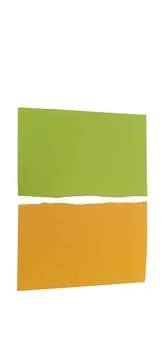 Abstract rectangular shapes green and orange on black background Stock Photos