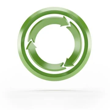 Abstract recycle symbol Ilustração Stock