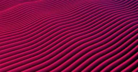 Abstract Red 3D curvy lines wave animation Stock Footage 130344873