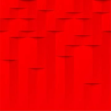 Abstract red 3d geometric pattern vector brick wall texture background Stock Illustration