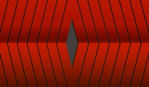 Abstract red 3d render concept. Illustrazione stock