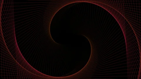 Abstract red and black background featuring a dark digital fractal pattern Stock Footage 335680643