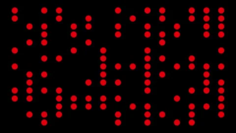Abstract Red and Black Digital Dot Animation Stock Footage 328263806