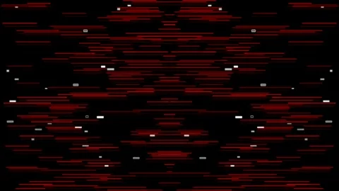 Abstract red and black digital glitch pattern background screen loop Stock Footage 337571528