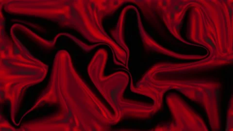 Abstract red and black liquid background, silk waves, loop animation Video stock 133717726