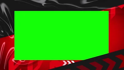 Abstract red and black liquid motion background featuring dynamic green screen Stock Footage 340946421