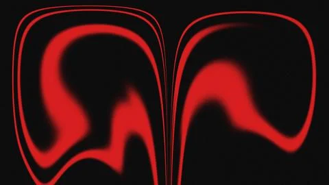 Abstract Red and Black Liquid Wave Background with Grainy Texture Stock Illustration