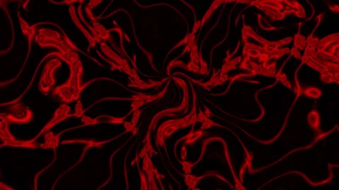 Abstract red and black swirling pattern with flowing lines Stock Footage 340412253