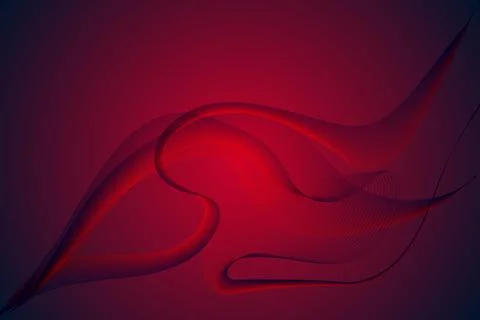 Abstract red and black wave background, abstract red background with waves Stock Illustration