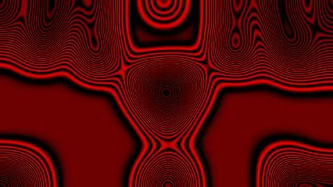 Abstract red and black wavy patterns swirl in hypnotic motion Stock Illustration
