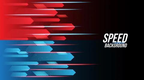Abstract red and blue background technology high speed racing for sports of l Stock Illustration