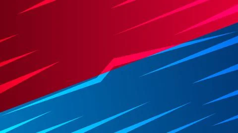 Abstract Red and Blue Background with Vibrant Streamlines Design Stock Illustration