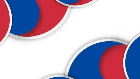 Abstract Red and Blue Circular Pattern for Background Design. Stock Footage 340073085