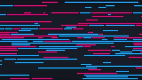 Abstract red and blue dashes and dots. Illustration background Illustrazione stock