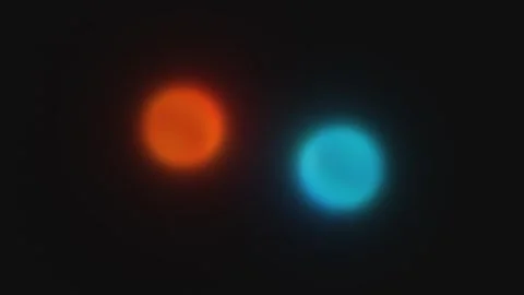 Abstract Red and Blue Glowing Spheres Spiraling In and Out Vidéo 331199718