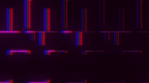 Abstract red and blue grid pattern on black background Stock Footage 300782341