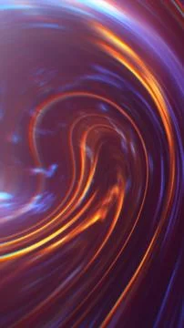Abstract red and blue light vortex with glossy flowing curves, creating a d.. Stock Illustration