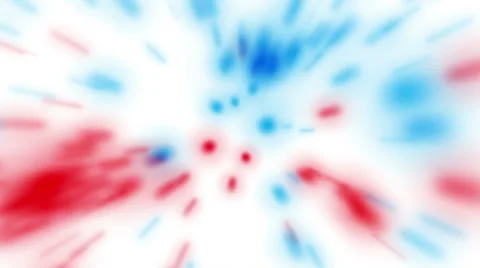 Abstract Red and Blue Lights on White Flicking Stock Footage 61351358