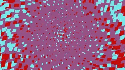 Abstract red and blue square pattern background Stock Illustration