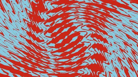 Abstract red and blue wavy digital pattern background 库存插图