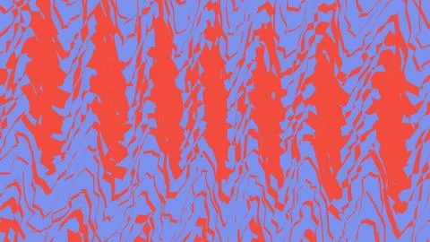 Abstract red and blue wavy line pattern background Stock Illustration