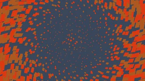 Abstract red and brown digital pixel mosaic background 库存插图