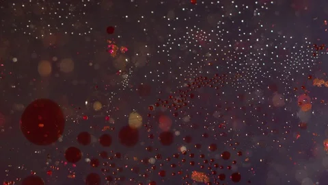 Abstract red and clear liquid orbs merging texture background Video stock 118293364