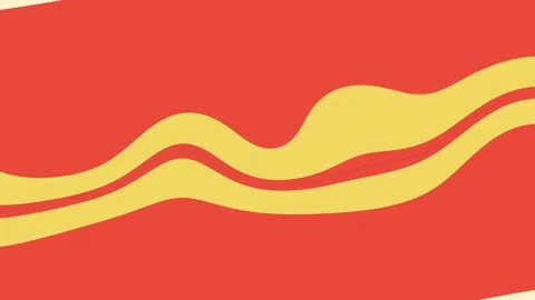 Abstract red and cream wavy line motion background animation Stock Footage 339620792