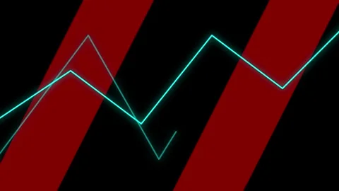 Abstract Red and Cyan Lines Animation 스톡 동영상 343951793