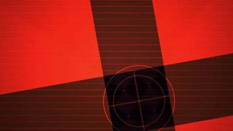 Abstract red and dark brown geometric motion graphic background with digita.. Stock Footage 334509561