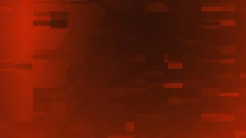 Abstract Red and Dark Orange Digital Glitch Background with Geometric Pixel.. Stock Illustration