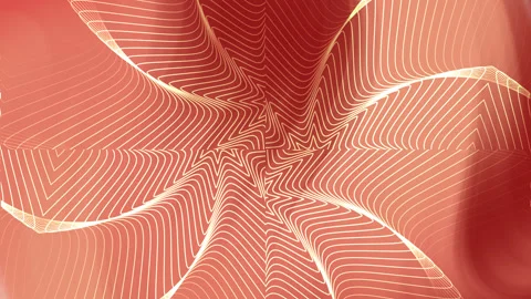 Abstract Red and Gold Geometric Pattern Background Stock Footage 301794853