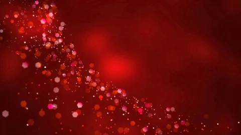 Abstract Red and Gold Looping Background with Glittering Particles Stock Footage 125283704