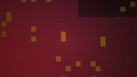 Abstract Red and Gold Pixelated Background with Subtle Movement. Stock Footage 334509907