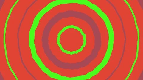 Abstract red and green circles geometric pattern background Illustrazione stock