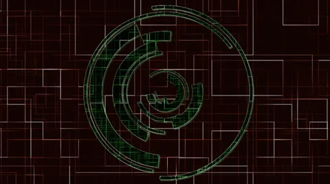 Abstract red and green circuit backgroun... | Stock Video | Pond5