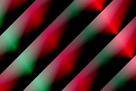 Abstract Red and Green Diagonal Neon Glow Pattern Background Illustrazione stock