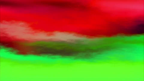 Abstract red and green gradient motion with soft blur, smooth color blending and Stockbeeldmateriaal 296881772