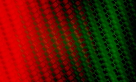 Abstract red and green gradient geometric pattern background with rounded  Stock Illustration