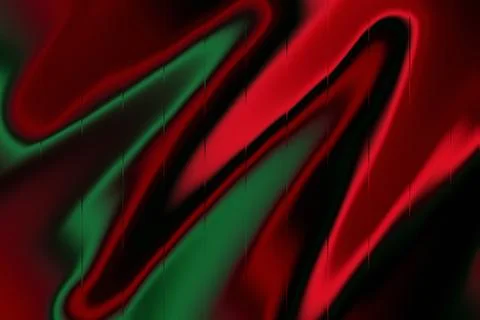 Abstract Red and Green Liquid Wave Background Stock Illustration
