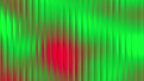 Abstract red and green waves loop Stock Footage 319043253