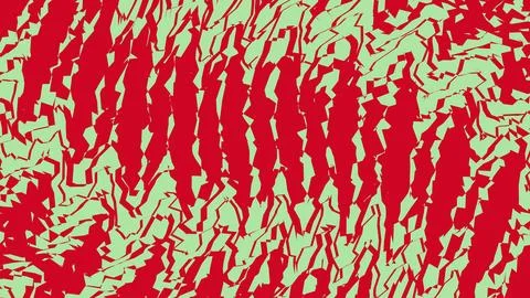 Abstract red and green wavy liquid texture background Stockillustratie