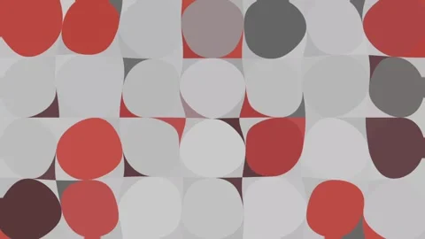 Abstract Red and Grey Geometric Pattern Animation Clip Stock Footage 331589834