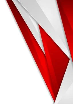 Abstract red and grey tech corporate background Stock Illustration