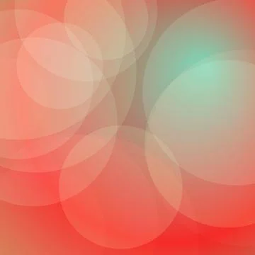 Abstract Red and Orange Background with Soft Overlapping Bokeh Circles and .. Stock Illustration